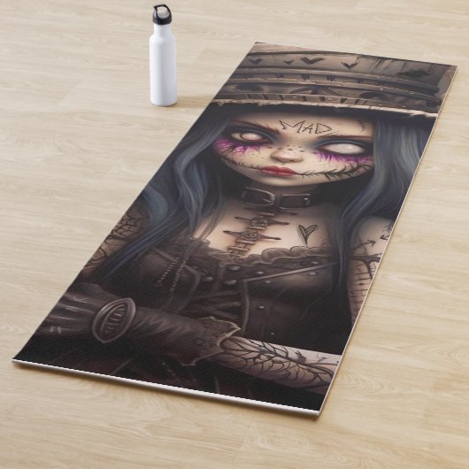 Gothic Steampunk Yoga Mat | Unique Dark Fantasy ヨガマット (インサイチュ)