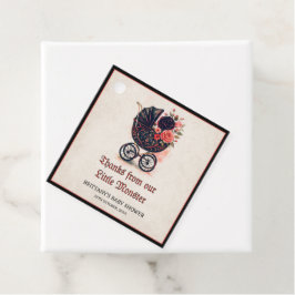 Gothic Stroller Halloween Baby Shower  フェイバータグ