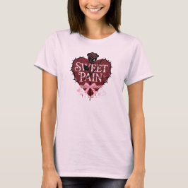 Gothic Sweet Pain Thorny Heart Bandana Tシャツ