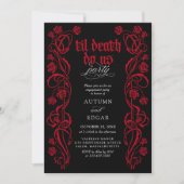 Gothic Til Death Engagement Party 招待状 (正面)