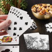 Gothic Tree Black and White トランプ (インサイチュ)