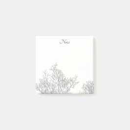 Gothic Tree Black and White ポストイット