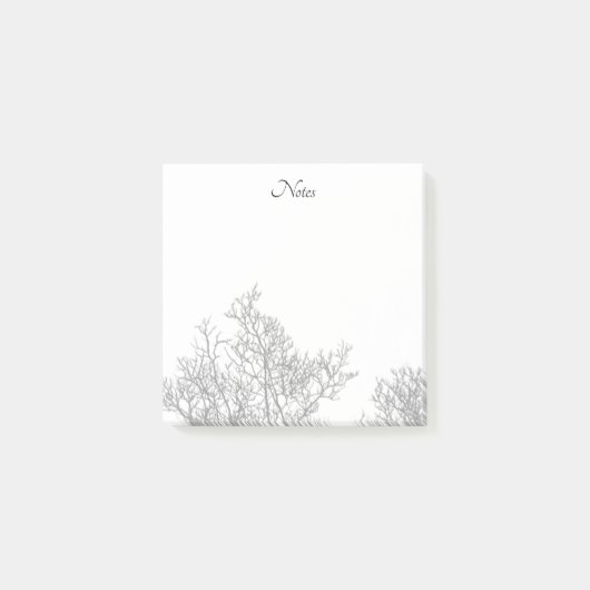 Gothic Tree Black and White ポストイット (正面)