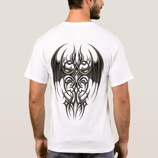 Gothic Tribal Wing Tシャツ (裏面)