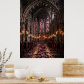 Gothic Valentine Cathedral Hall ポスター (キッチン)