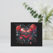 Gothic Valentine Heart Postcard シーズンポストカード (スタンド正面)