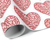 gothic valentine heart shaped brains creepy ラッピングペーパー (ロールコーナー)