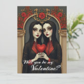 Gothic Valentine Twins with Red Heart (スタンド正面)