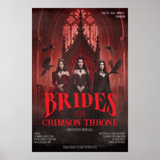 Gothic Vampire Brides Crimson Throne Poster ポスター (正面)