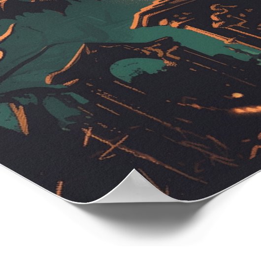 Gothic Vampire Castle under the Full Moon ポスター (角)