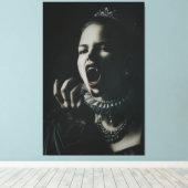 Gothic Vampire Queen Stretched Canvas – Dark Fanta キャンバスプリント (インサイチュ (ウッドフロア))