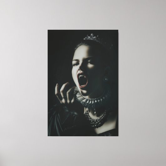 Gothic Vampire Queen Stretched Canvas – Dark Fanta キャンバスプリント (正面)