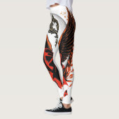 Gothic Velvet Bow Key with Wings & Moon レギンス (左)