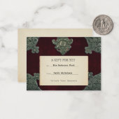 Gothic Velvet Secrets Graduation Gift Insert ノートカード (正面/裏面インサイチュ)