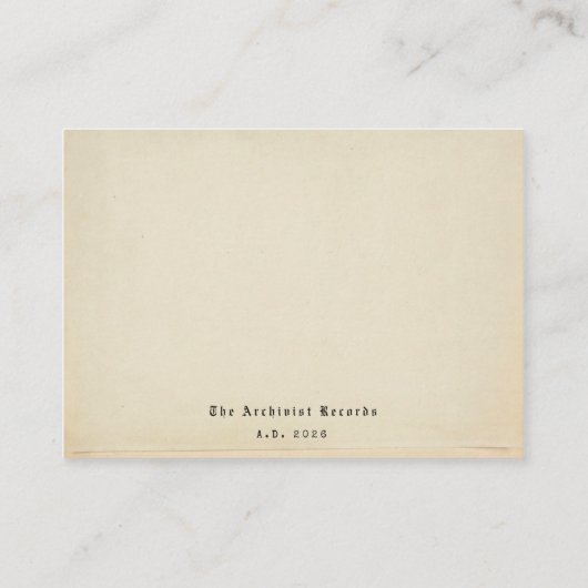 Gothic Velvet Secrets Graduation Gift Insert ノートカード (裏面)