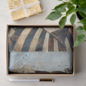 Gothic Victorian Girl & Raven Teal Florals 薄葉紙 (ギフト)