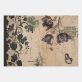 Gothic Victorian Shabby Chic Mix ラッピングペーパーシート (正面)