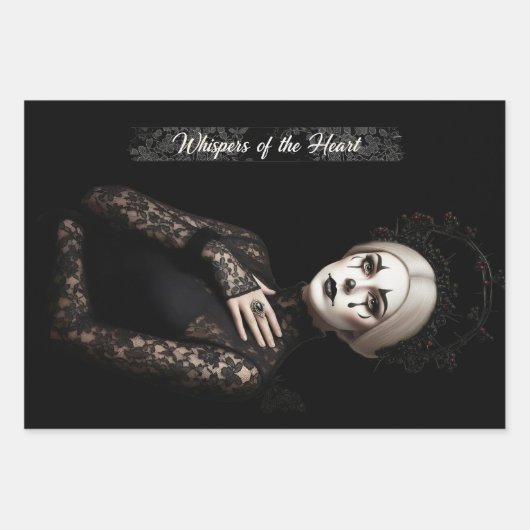 Gothic Vintage Art Design ラッピングペーパーシート (正面)