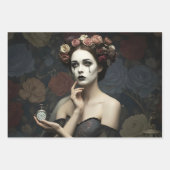 Gothic Vintage Art Design ラッピングペーパーシート (正面3)