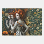 Gothic Vintage Art Design ラッピングペーパーシート (正面3)