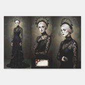 Gothic Vintage Art Design ラッピングペーパーシート (正面3)