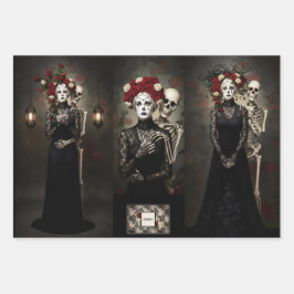 Gothic Vintage Art Design ラッピングペーパーシート