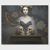 Gothic Vintage Art Design ラッピングペーパー (フラット)