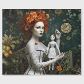 Gothic Vintage Art Design ラッピングペーパー (フラット)