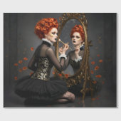 Gothic Vintage Art Design ラッピングペーパー (フラット)