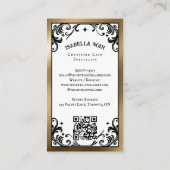 Gothic Vintage Beauty Lash Studio Black Luxury 名刺 (裏面)