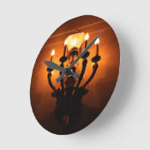 Gothic Wall Sconce  ラウンド壁時計 (傾斜)