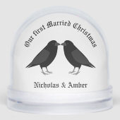 Gothic Wedding Kissing Ravens First Married Xmas (正面)