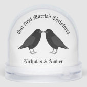 Gothic Wedding Kissing Ravens First Married Xmas (裏面)