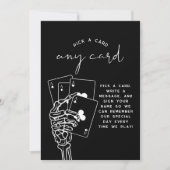 Gothic Wedding Pick A Card Guestbook Sign 招待状 (正面)