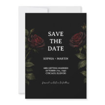 Gothic Wedding Save The Date
