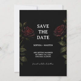 Gothic Wedding Save The Date 招待状