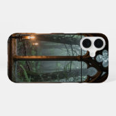 Gothic Window Misty Forest Phone Case iPhone 16ケース (裏面横)