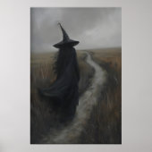 Gothic Witch Rustic Landscape Art Printable, Dark ポスター (正面)