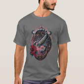 Gothic Zodiac Scorpio – Baroque Scorpion Art Tシャツ (正面)