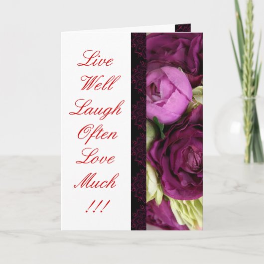 GothicChiczバラグリーティングカード シーズンカード (正面)