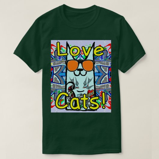 gothicgothnugothlovekittycatcatsjapanwestes777 tシャツ (デザイン正面)