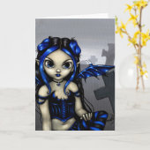 "Gothling #1" Greeting Card カード (黄色い花)