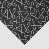 Gothmas Black and White Candy Cane Pattern 薄葉紙 (詳細)