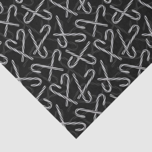 Gothmas Black and White Candy Cane Pattern 薄葉紙 (詳細)