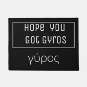 GotJayro – ギ   リシャ語とローマレタリング ドアマット (正面)