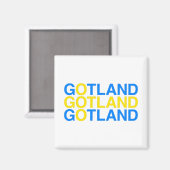 GOTLANDスウェーデン国旗 マグネット (正面/裏面)