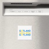 GOTLANDスウェーデン国旗 マグネット (インサイチュ (食洗機))