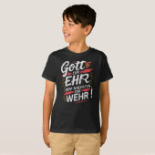 Gott zur Ehr dem Nächsten zur Wehr - Feuerwehr Tシャツ (正面フル)
