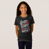 Gott zur Ehr dem Nächsten zur Wehr - Feuerwehr Tシャツ (正面フル)