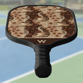 Gotta Have Coffee Vintage Look Cafe Pattern ピックルボールラケット